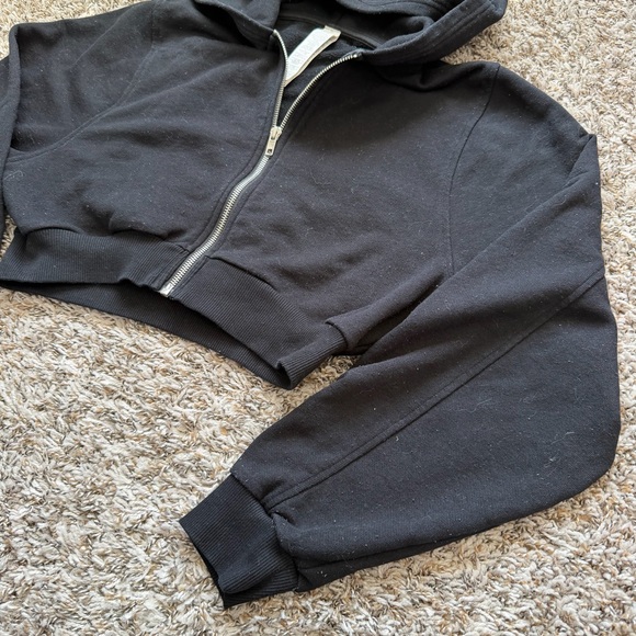 Alo Sweet Escape Zip Up Hoodie Black Size Small Womens - Picture 3 of 5
